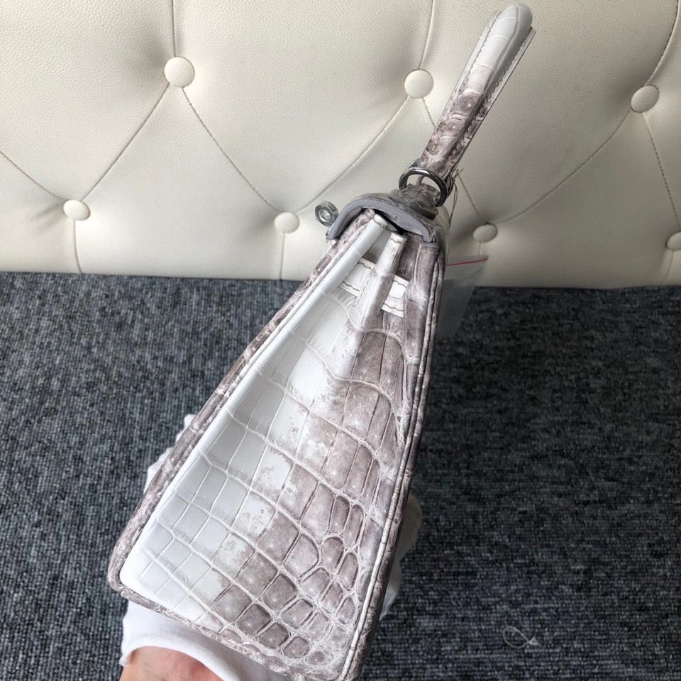 Hermès（爱马仕）kelly 25cm Himalaya 喜马拉雅 银扣 顶级手缝 品相完美