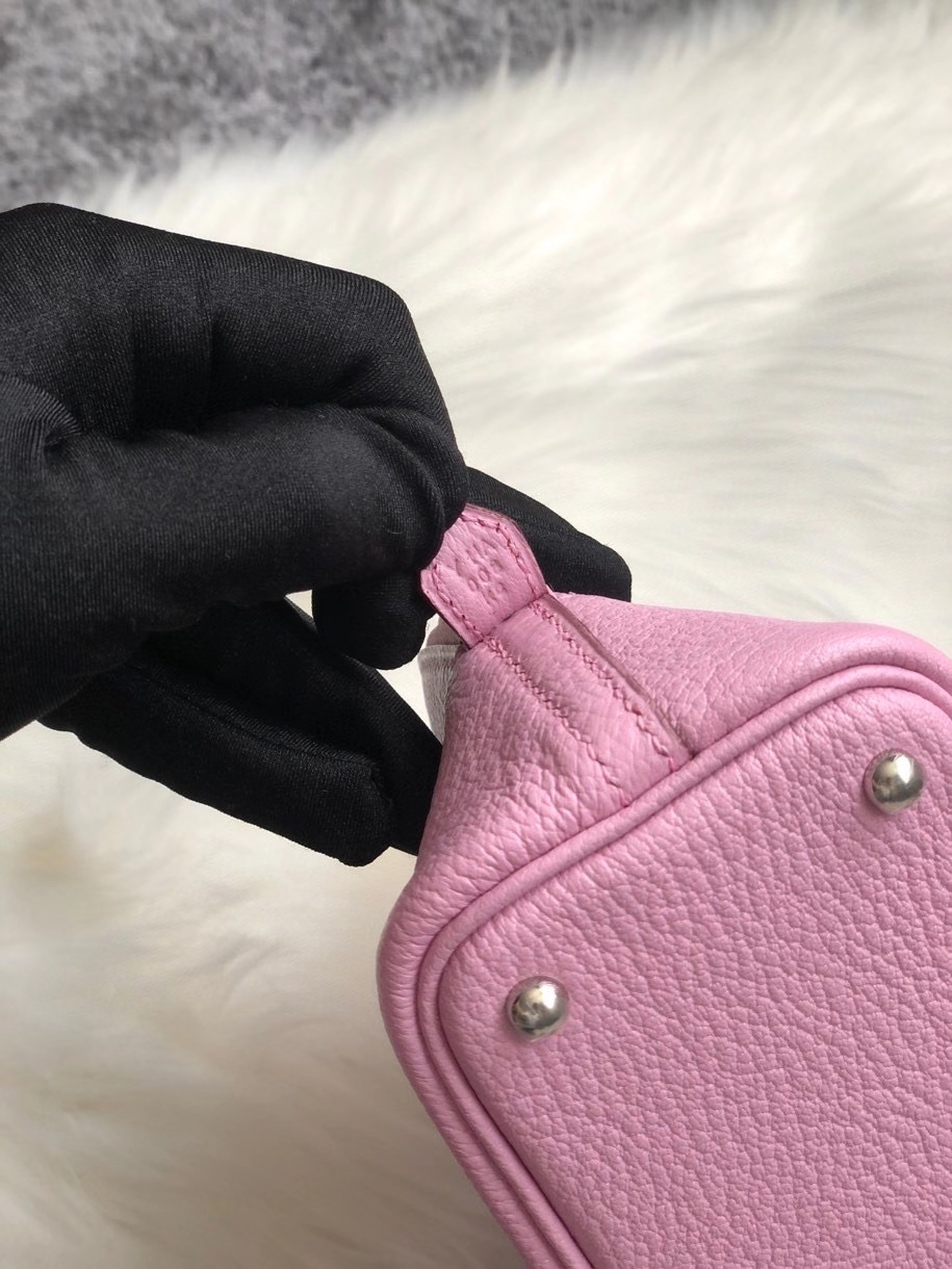 Hermès(爱马仕)Mini bolide 山羊皮 Chevre x9 锦葵紫 银扣 顶级手缝 小可爱 现货-拉尔森鳄鱼皮具定制 - 爱马仕包包官网 Hermès(爱马仕)Mini bolide 山羊皮 Chevre x9 锦葵紫 银扣 顶级手缝 小可爱 现货