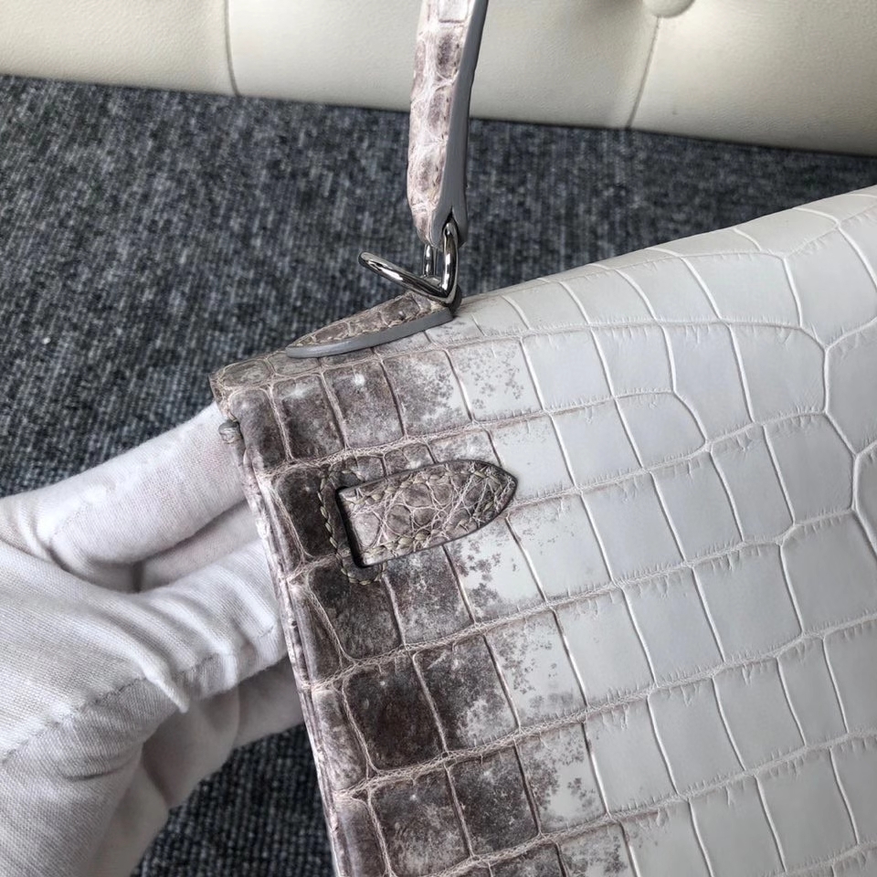 Hermès（爱马仕）kelly 25cm Himalaya 喜马拉雅 银扣 顶级手缝 品相完美