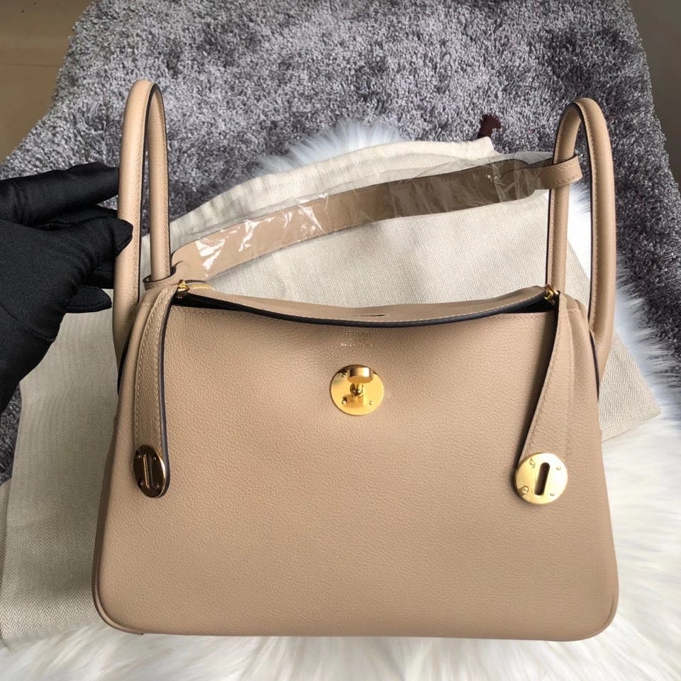 Hermès（爱马仕）Lindy 26cm Evecolor s2 风衣灰 Trench 金扣 顶级手缝