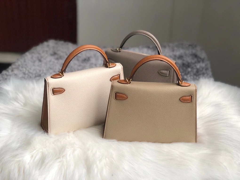 Hermès(爱马仕)Mini kelly ll Epsom 原厂掌纹皮 拼色 马蹄印 定制-拉尔森鳄鱼皮具定制 - 爱马仕包包官网 Hermès(爱马仕)Mini kelly ll Epsom 原厂掌纹皮 拼色 马蹄印 定制