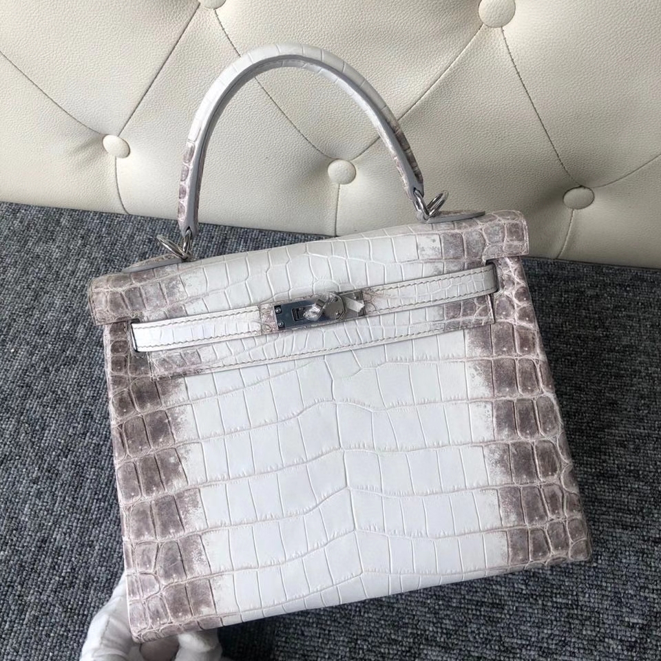 Hermès（爱马仕）kelly 25cm Himalaya 喜马拉雅 银扣 顶级手缝 品相完美