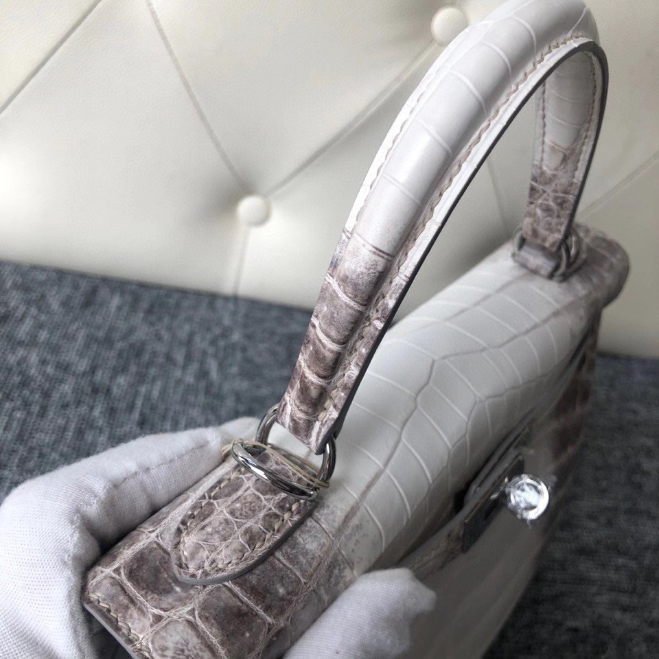 Hermès（爱马仕）kelly 25cm Himalaya 喜马拉雅 银扣 顶级手缝 品相完美