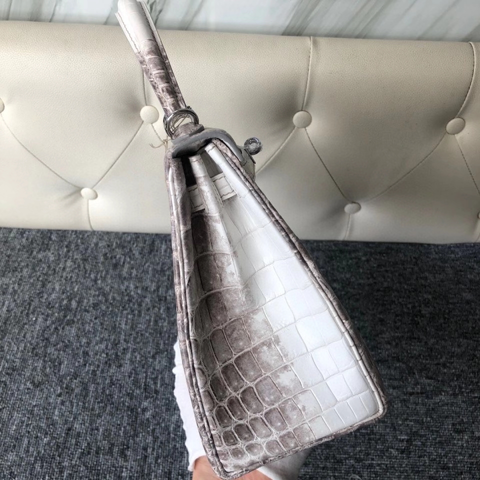 Hermès（爱马仕）kelly 25cm Himalaya 喜马拉雅 银扣 顶级手缝 品相完美