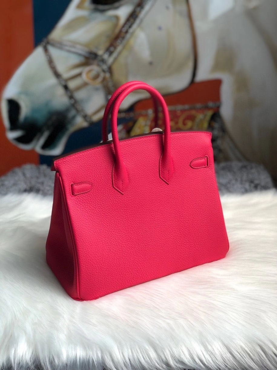 Hermès(爱马仕)Birkin 25cm 原厂小牛皮 togo I6 极致粉 金扣 顶级手缝-拉尔森鳄鱼皮具定制 - 爱马仕包包官网 Hermès(爱马仕)Birkin 25cm 原厂小牛皮 togo I6 极致粉 金扣 顶级手缝