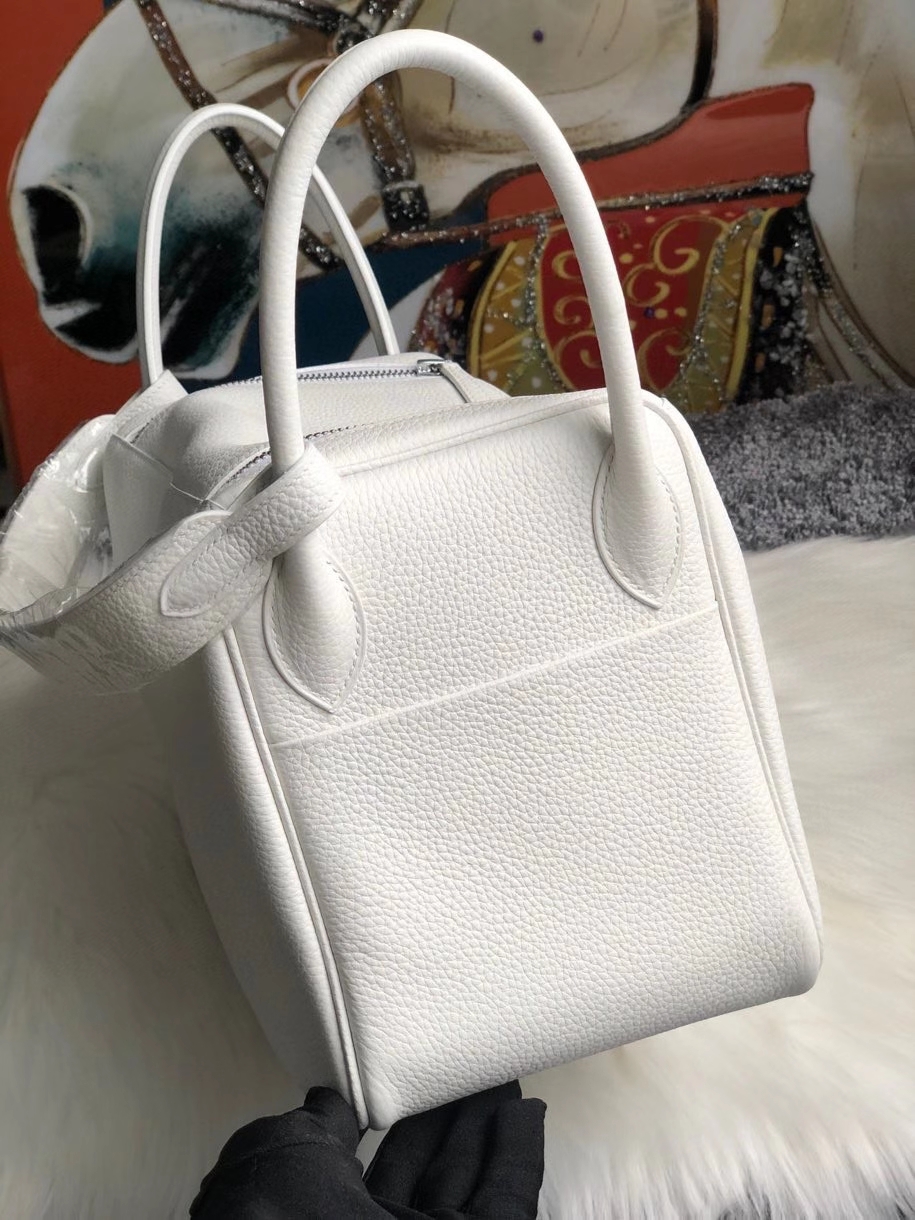 Hermès（爱马仕）Lindy 30cm 01纯白 白雪公主 银扣 顶级手缝 定制