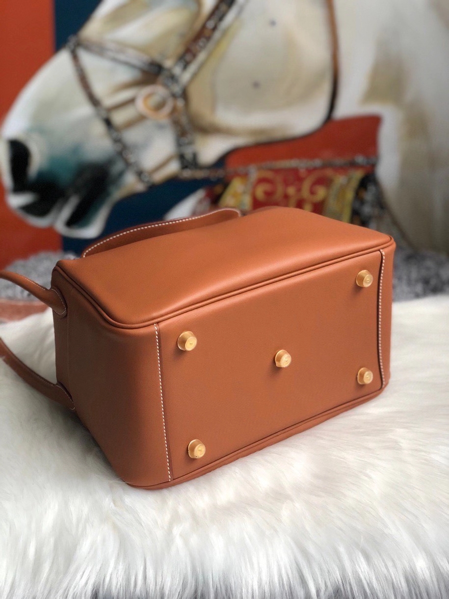 Hermès（爱马仕）Lindy 26cm Swift ck37 金棕色 Gold 金扣 顶级手缝  超美 定制