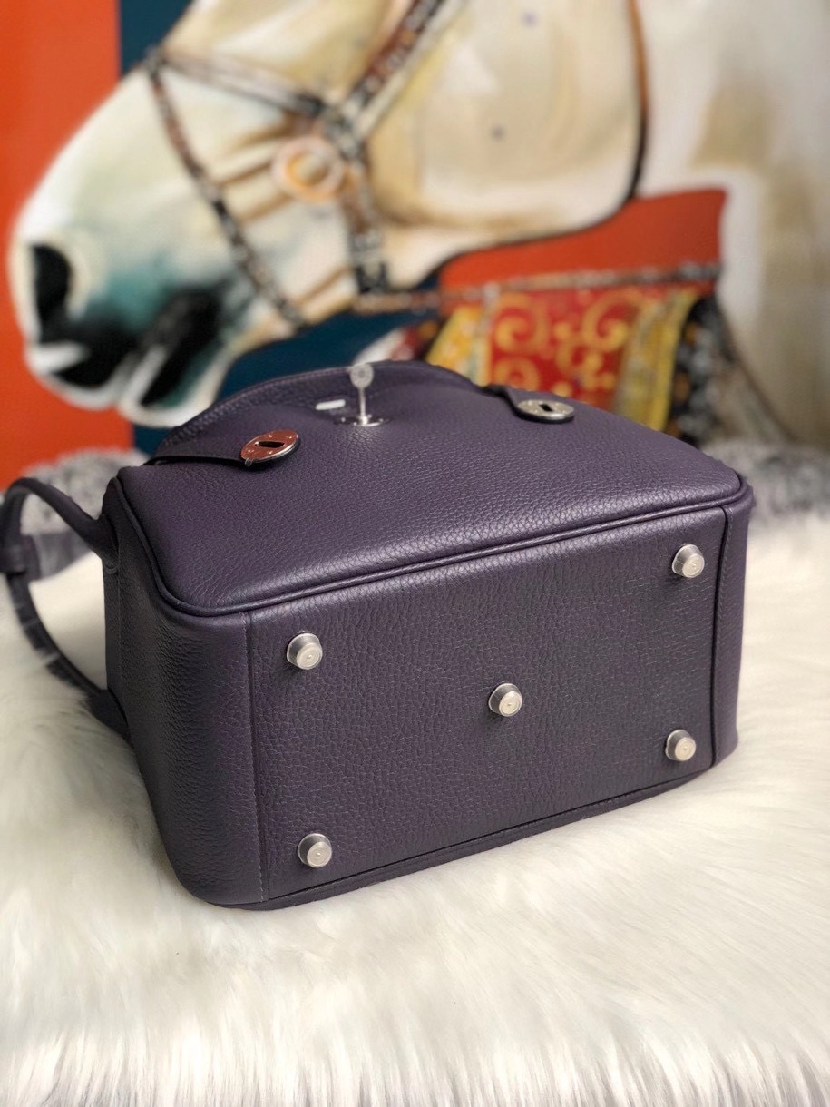 Hermès（爱马仕）Lindy 26cm 原厂御用大牛皮 葡萄籽 银扣 顶级手缝 现货