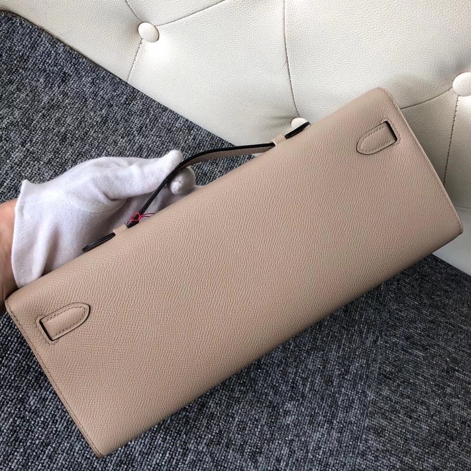 Hermès（爱马仕）Kelly 31cm Epsom 原厂掌纹皮  S2 Trench 风衣灰 金扣 顶级手缝