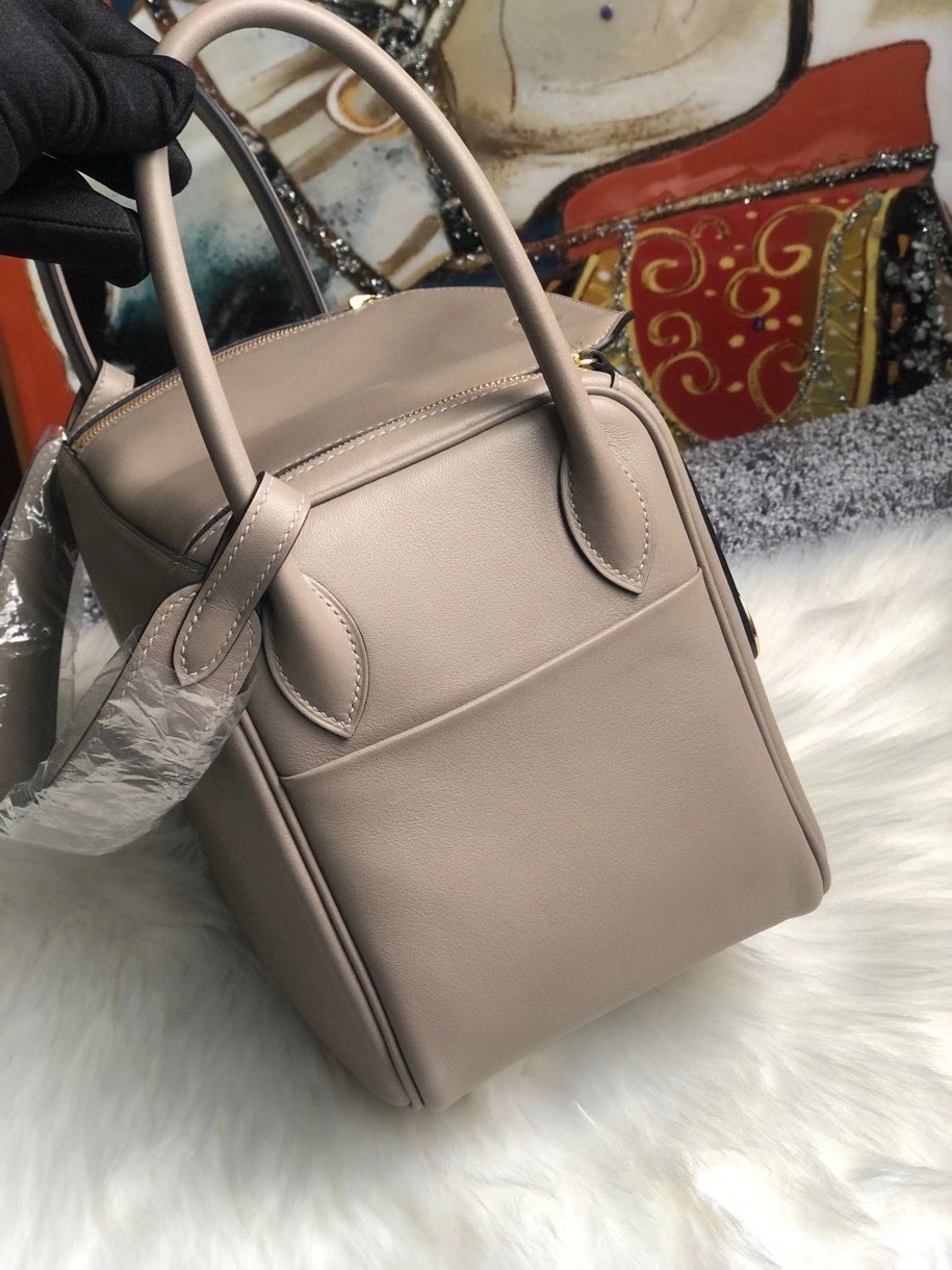 Hermès（爱马仕）Lindy 26cm Swift  m8 沥青灰 Gris ashpite 金扣 顶级手缝 定制