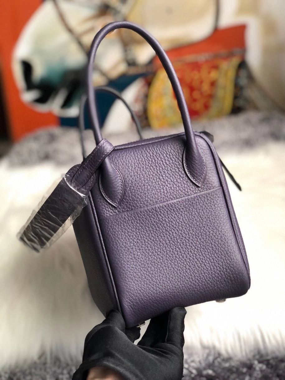 Hermès（爱马仕）Lindy 26cm 原厂御用大牛皮 葡萄籽 银扣 顶级手缝 现货