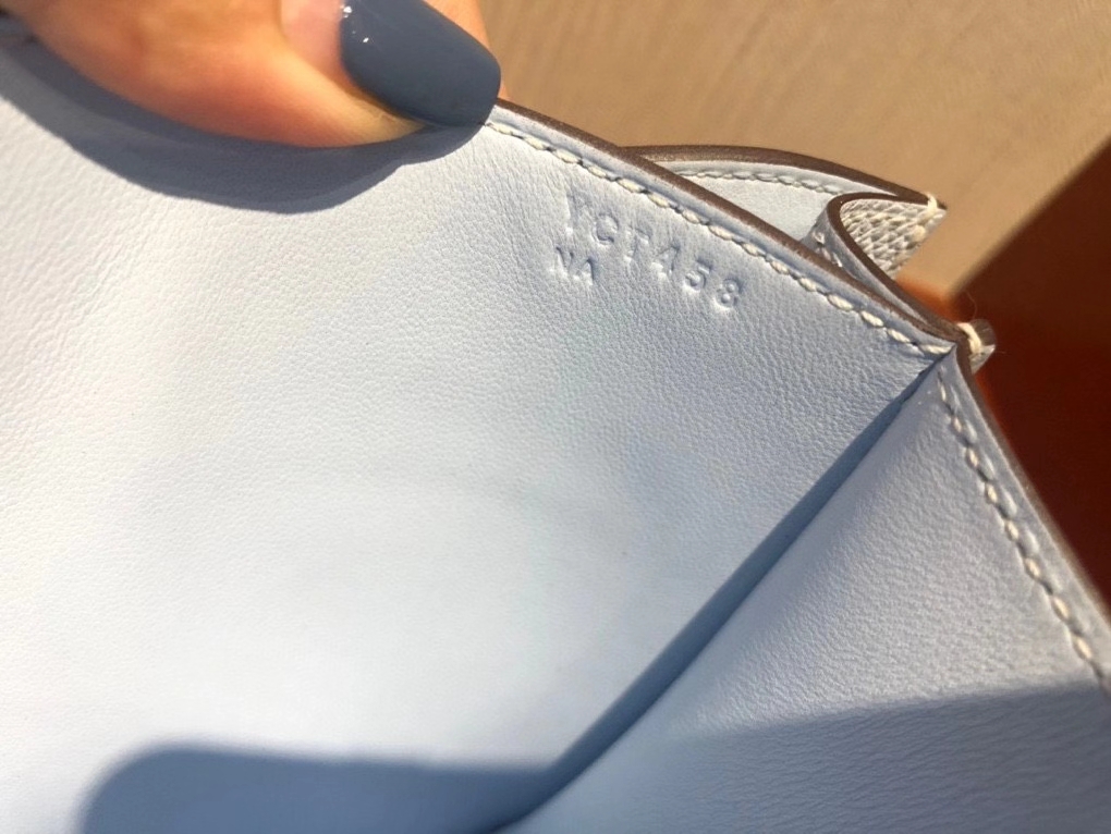 Hermès(爱马仕)最最新Y刻 正品 Constance18cm Epsom T0雾蓝色 金扣-拉尔森鳄鱼皮具定制 - 爱马仕包包官网 Hermès(爱马仕)最最新Y刻 正品 Constance18cm Epsom T0雾蓝色 金扣
