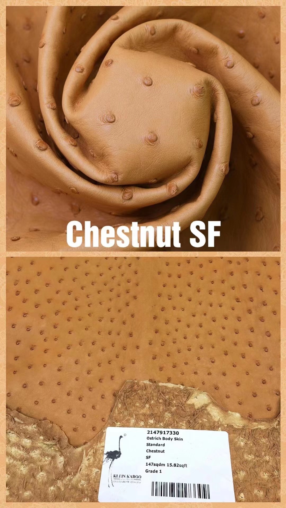 Hermès(爱马仕)南非KK鸵鸟皮 最新颜色 H家御用顶级皮 Chestnut 栗色-拉尔森鳄鱼皮具定制 - 爱马仕包包官网 Hermès(爱马仕)南非KK鸵鸟皮 最新颜色 H家御用顶级皮 Chestnut 栗色