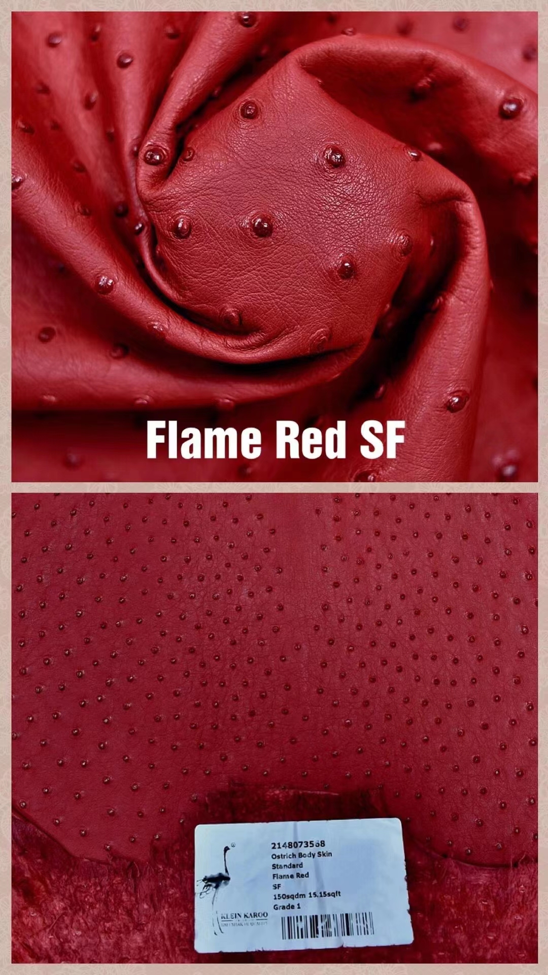 Hermès(爱马仕)南非KK鸵鸟皮 最新颜色 H家御用顶级皮 Flame Red 火焰红-拉尔森鳄鱼皮具定制 - 爱马仕包包官网 Hermès(爱马仕)南非KK鸵鸟皮 最新颜色 H家御用顶级皮 Flame Red 火焰红
