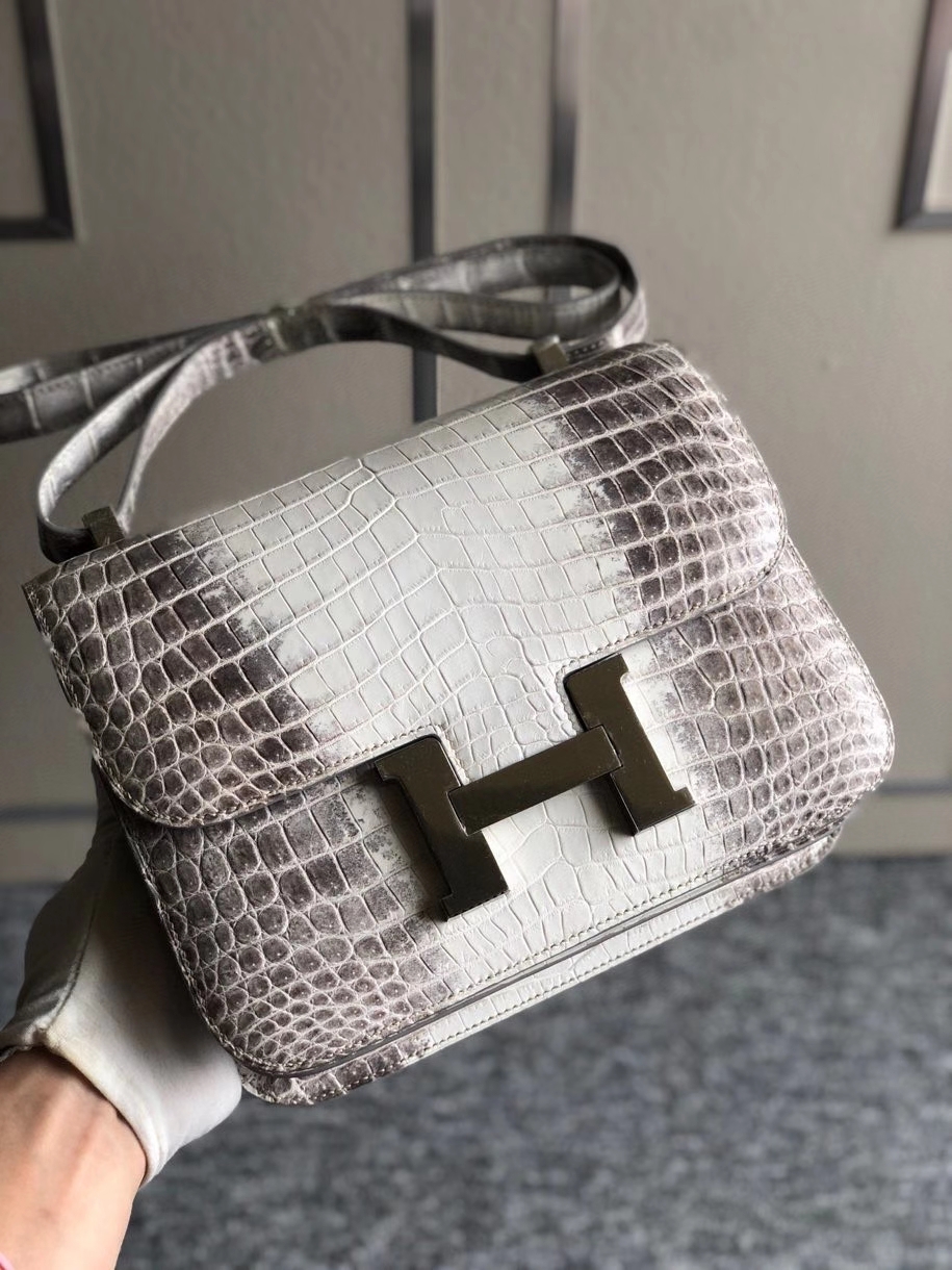 Hermès（爱马仕）Constance 24cm Himalaya 喜马拉雅 银扣 包中皇后 品相超美 顶级手缝  现货