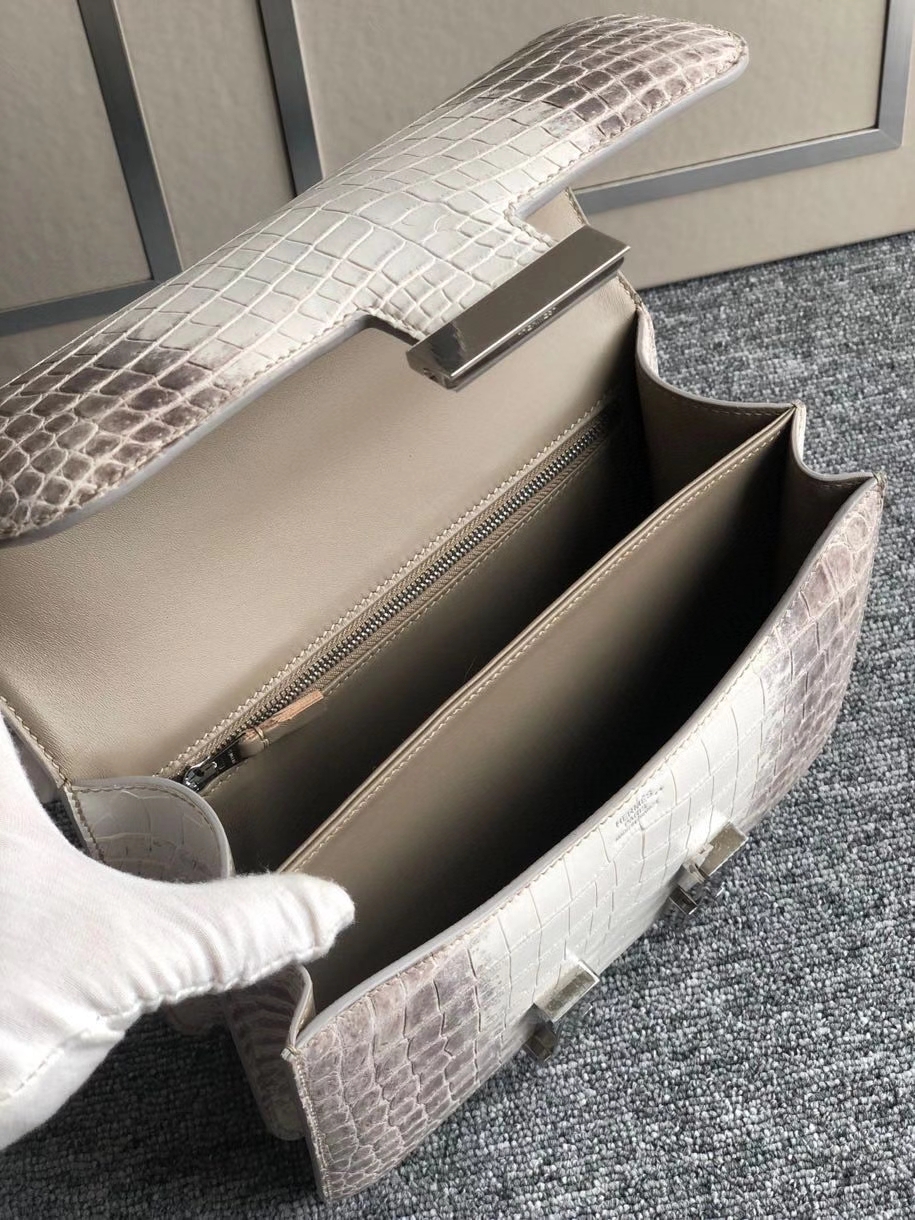 Hermès（爱马仕）Constance 24cm Himalaya 喜马拉雅 银扣 包中皇后 品相超美 顶级手缝  现货