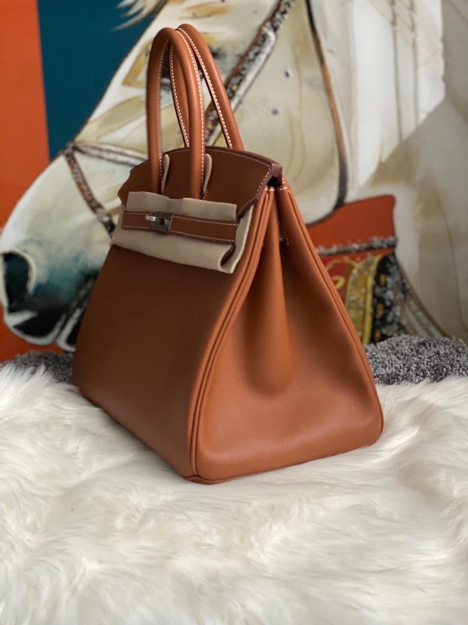 Hermès（爱马仕）Birkin 35cm Swift  ck37 金棕色 Gold 银扣 顶级手缝