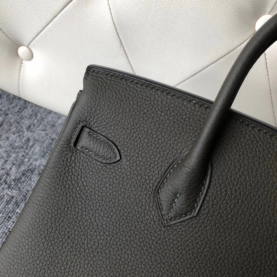 Hermès(爱马仕)Birkin 25cm 原厂小牛皮 G8 橄榄绿 金扣 顶级手缝 现货-拉尔森鳄鱼皮具定制 - 爱马仕包包官网 Hermès(爱马仕)Birkin 25cm 原厂小牛皮 G8 橄榄绿 金扣 顶级手缝 现货