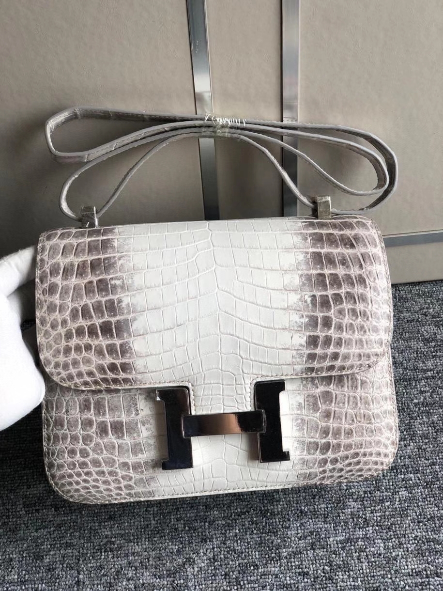 Hermès（爱马仕）Constance 24cm Himalaya 喜马拉雅 银扣 包中皇后 品相超美 顶级手缝  现货