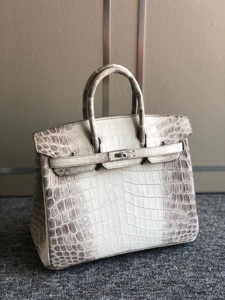 Hermès（爱马仕）Birkin 25cm Himalaya 喜马拉雅 银扣 包中皇后  顶级手缝 现货