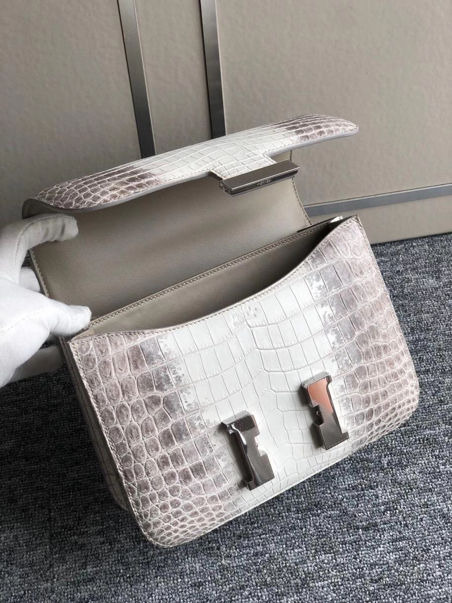 Hermès（爱马仕）Constance 24cm Himalaya 喜马拉雅 银扣 包中皇后 品相超美 顶级手缝  现货