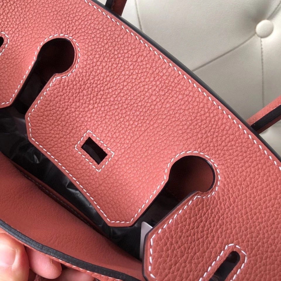 Hermès(爱马仕)Birkin 30cm 原厂小牛皮 togo 4E枫叶棕 银扣 顶级手缝 现货-拉尔森鳄鱼皮具定制 - 爱马仕包包官网 Hermès(爱马仕)Birkin 30cm 原厂小牛皮 togo 4E枫叶棕 银扣 顶级手缝 现货