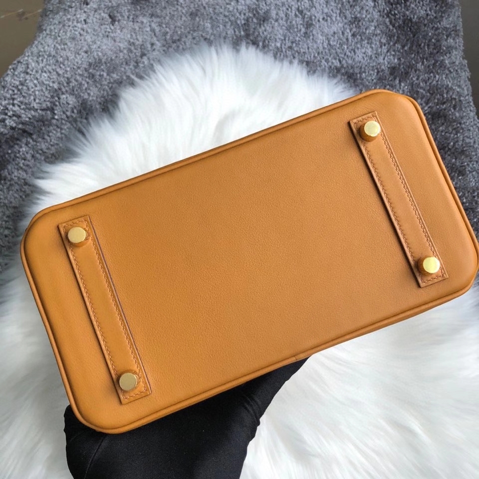 Hermès（爱马仕）Birkin 25cm Swift  2S 芝麻色 芝麻黄 金扣 顶级手缝 现货
