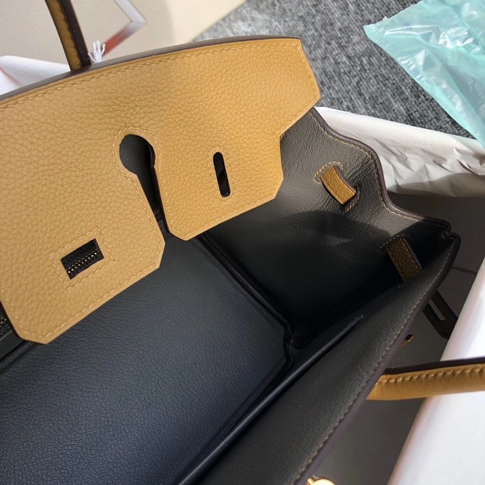 Hermès(爱马仕)Birkin 25cm 原厂小牛皮 U8 铜金色 内拼锡器灰 金扣 顶级手缝 定制-拉尔森鳄鱼皮具定制 - 爱马仕包包官网 Hermès(爱马仕)Birkin 25cm 原厂小牛皮 U8 铜金色 内拼锡器灰 金扣 顶级手缝 定制