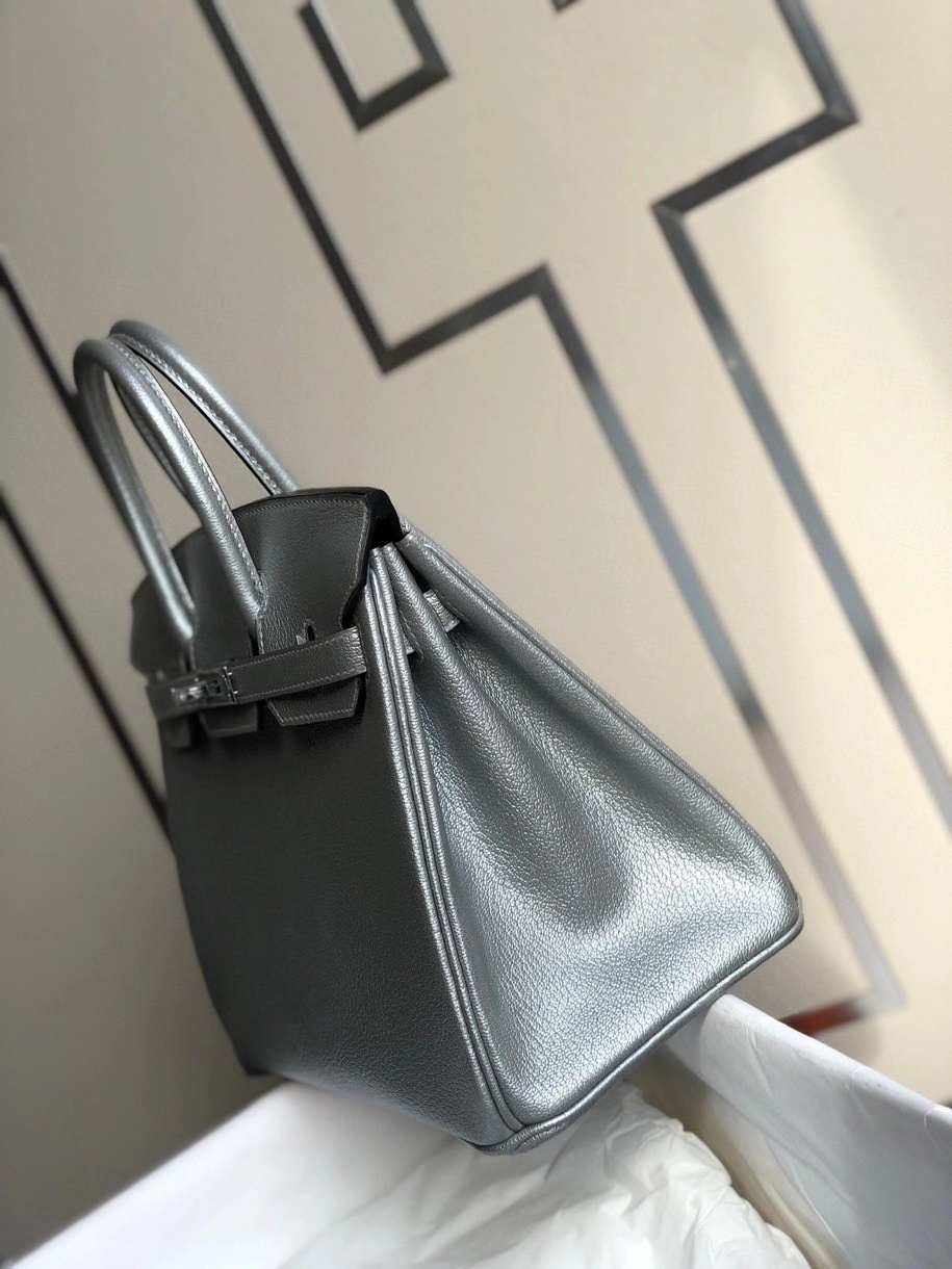 Hermès（爱马仕）Birkin 25cm 银色 银扣 限量一枚 现货
