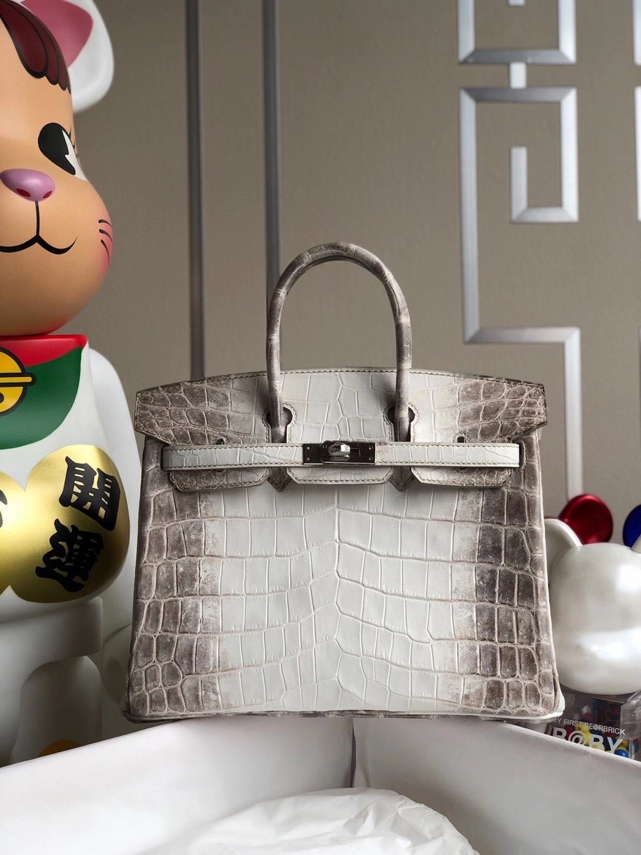 Hermès（爱马仕）Birkin 25cm Himalaya 喜马拉雅 银扣 顶级手缝 包中皇后