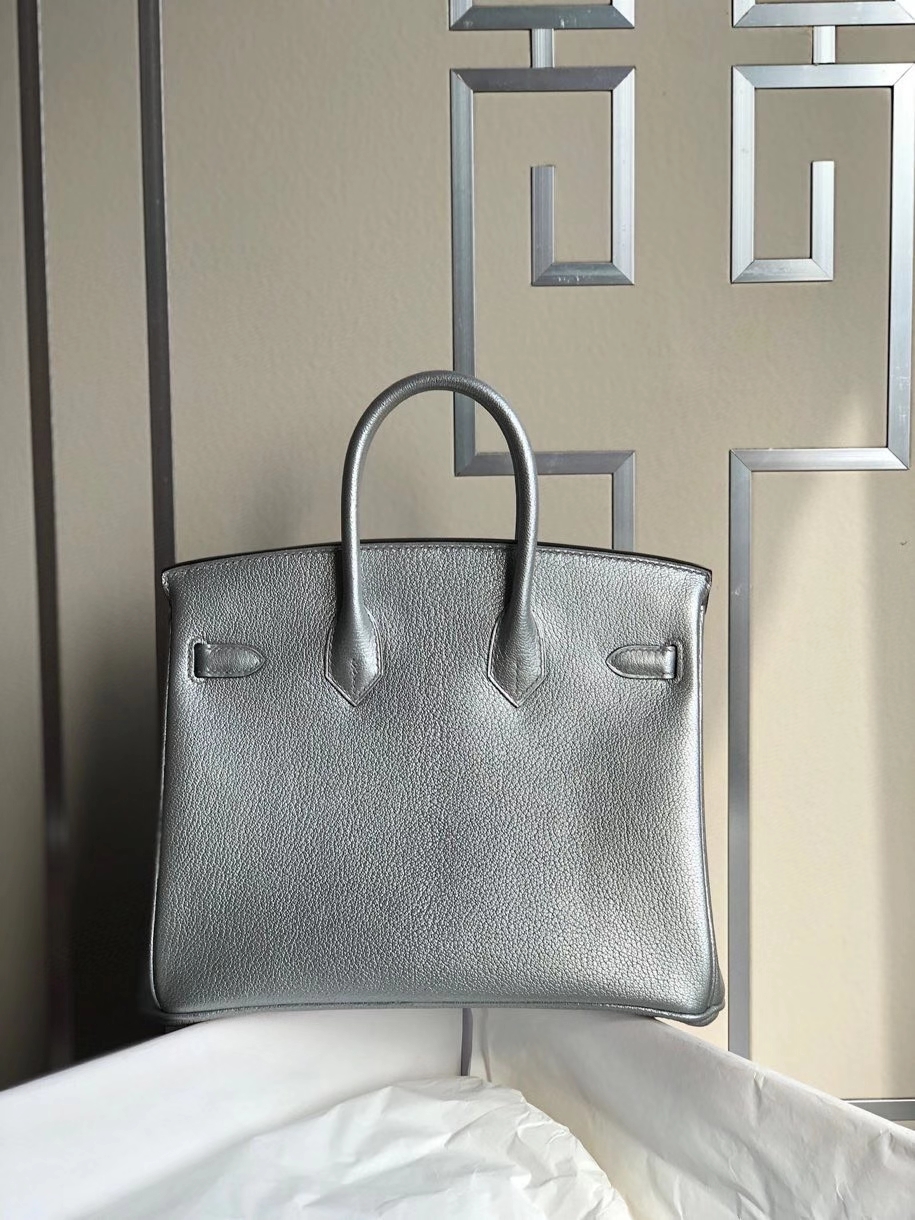 Hermès（爱马仕）Birkin 25cm 银色 银扣 限量一枚 现货