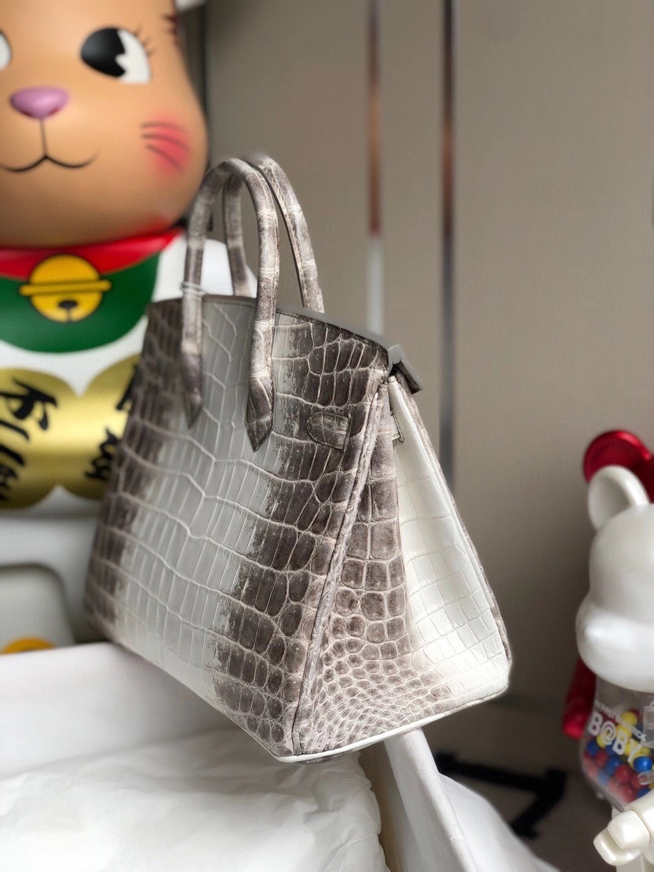 Hermès（爱马仕）Birkin 25cm Himalaya 喜马拉雅 银扣 顶级手缝 包中皇后