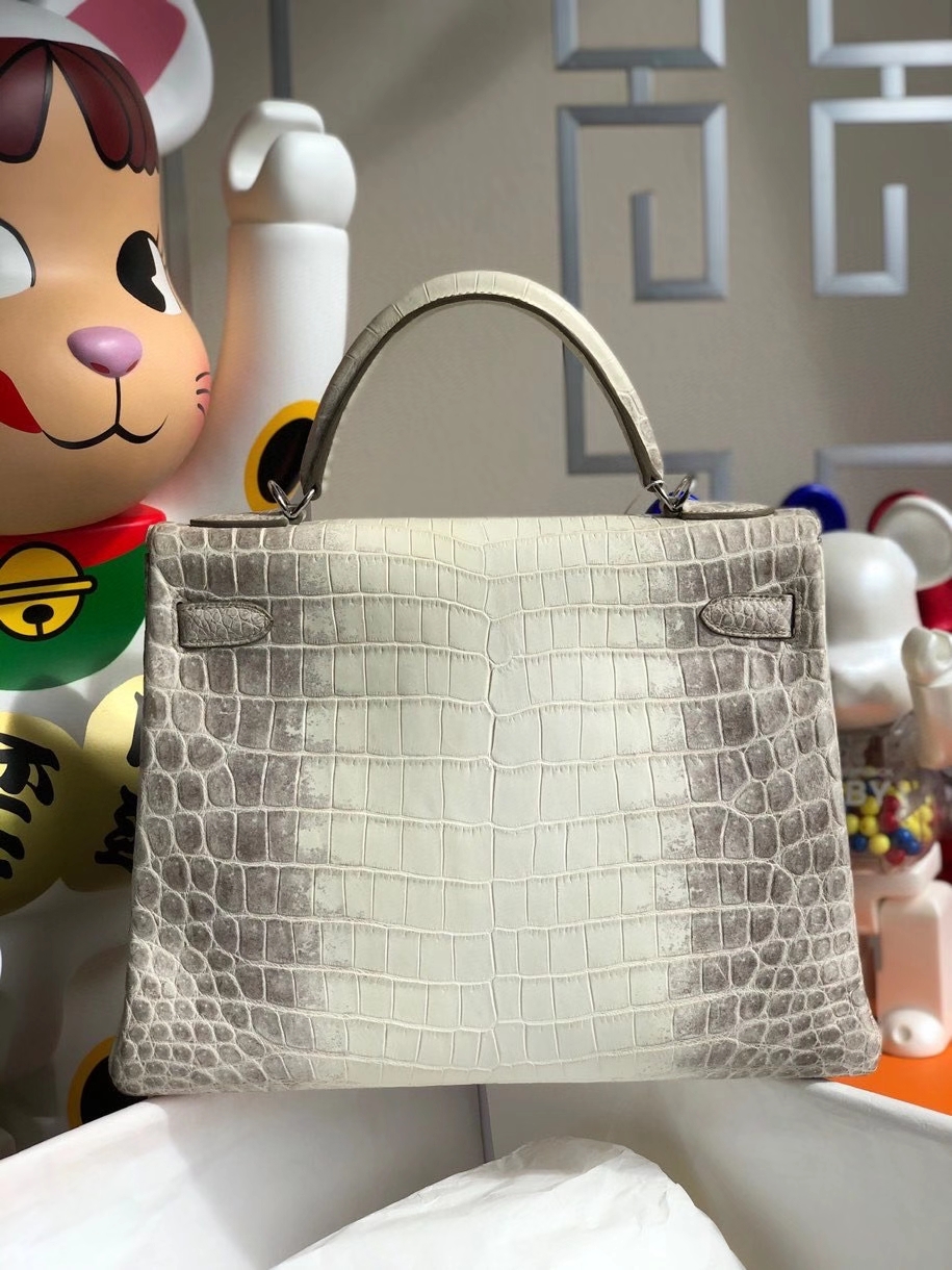 Hermès（爱马仕）Kelly 32cm Himalaya 喜马拉雅 银扣 顶级手缝 现货