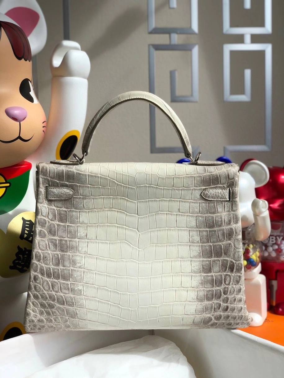 Hermès（爱马仕）Kelly 32cm Himalaya 喜马拉雅 银扣 顶级手缝 现货