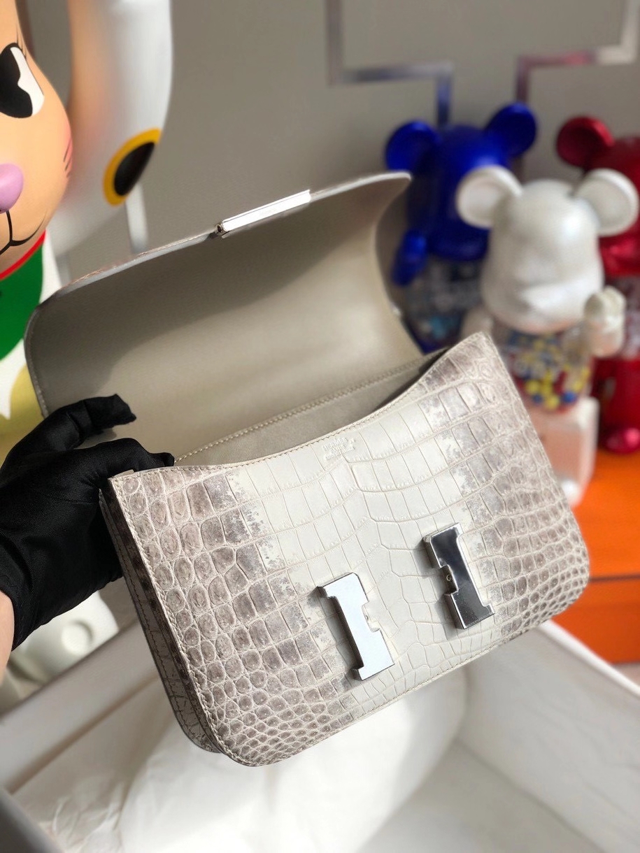 Hermès（爱马仕）Constance 24cm Himalaya 喜马拉雅 银扣 顶级手缝 品相完美 现货
