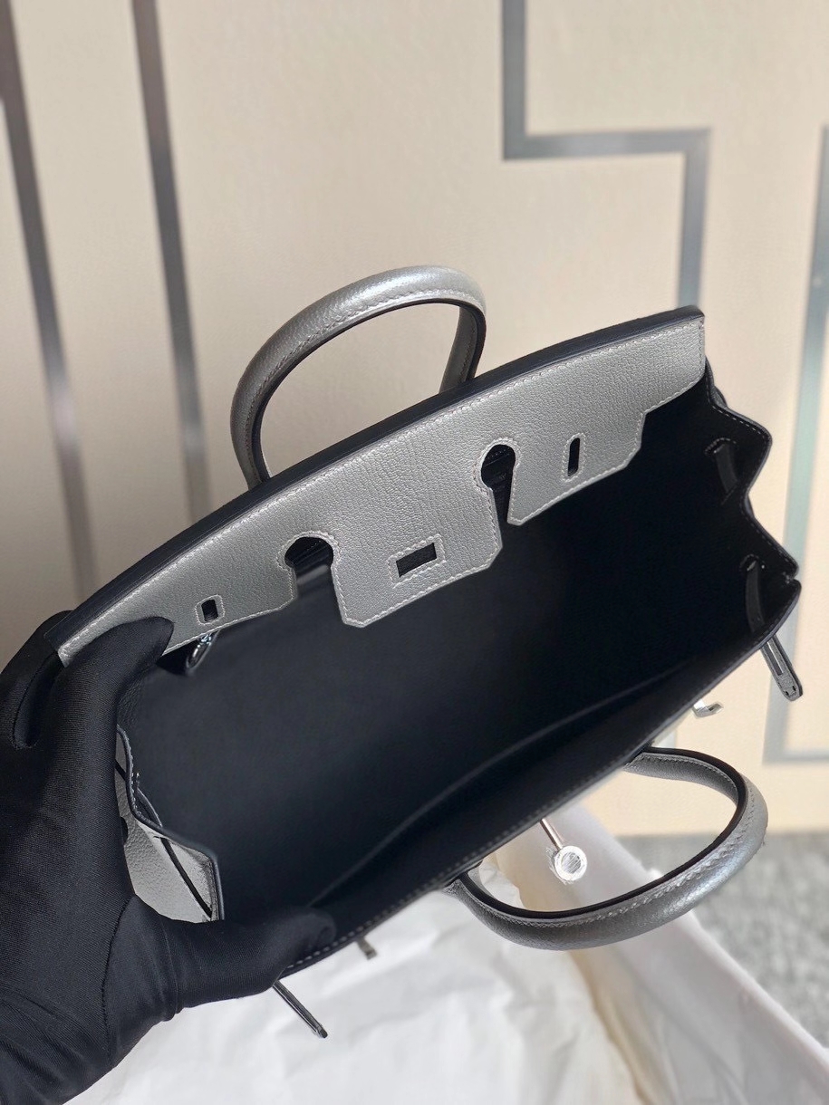 Hermès（爱马仕）Birkin 25cm 银色 银扣 限量一枚 现货