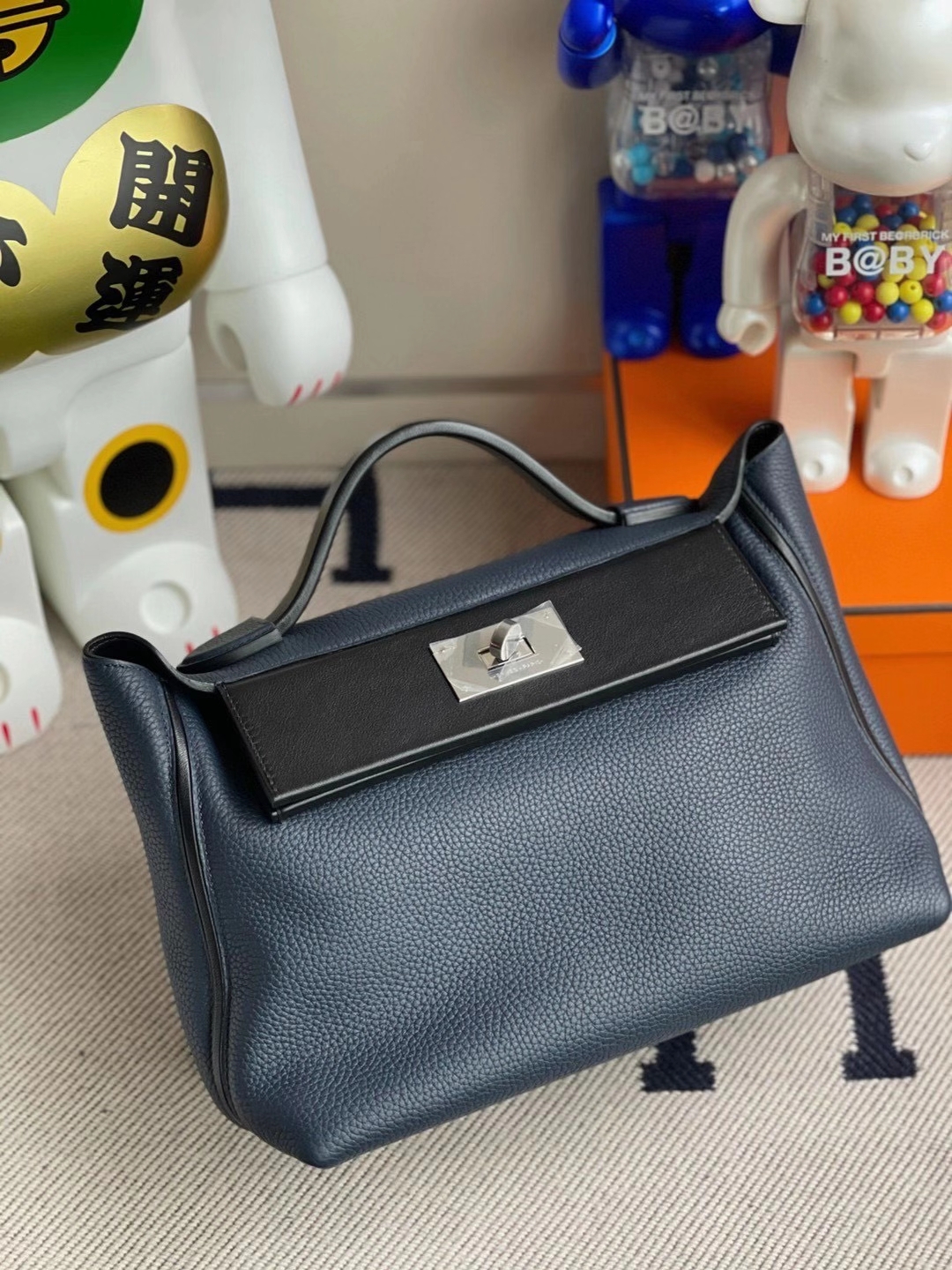 Hermès（爱马仕）Kelly2424 29cm 2Z午夜蓝 客订