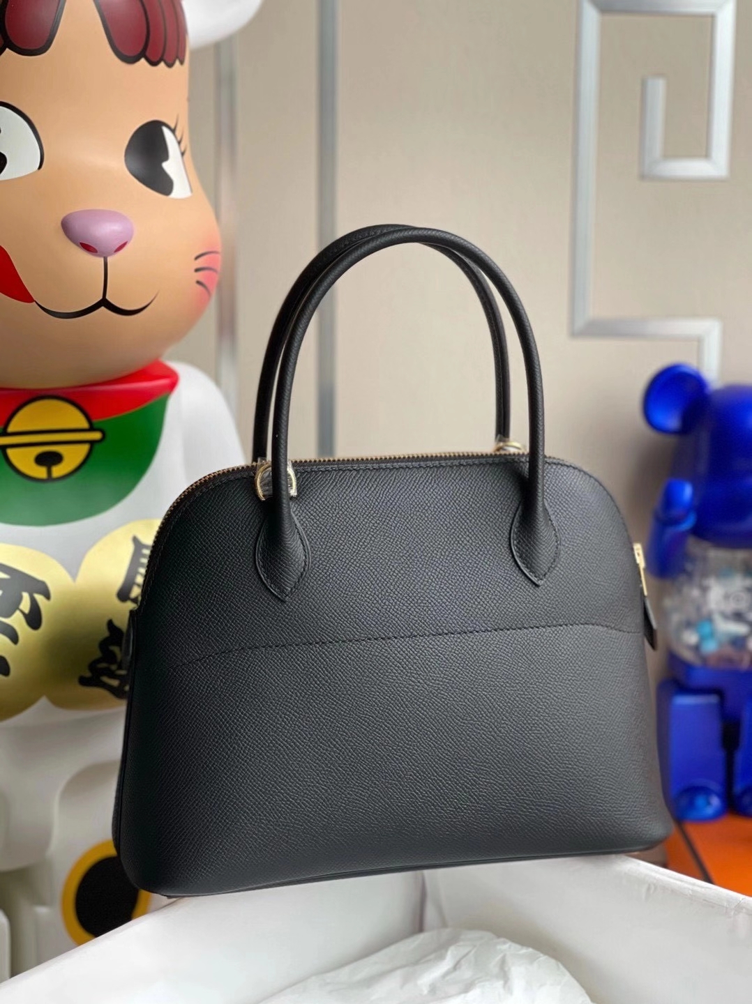 Hermès（爱马仕）Bolide 27cm Epsom Ck89黑色 顶级工艺 全手工缝制 金扣