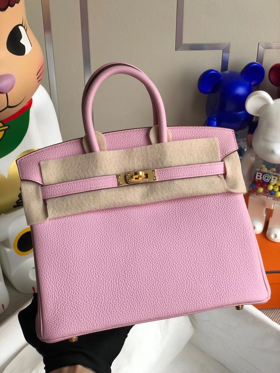 Hermès（爱马仕）Birkin 25cm 原厂小牛皮  X9 锦葵紫 金扣 顶级手缝 现货