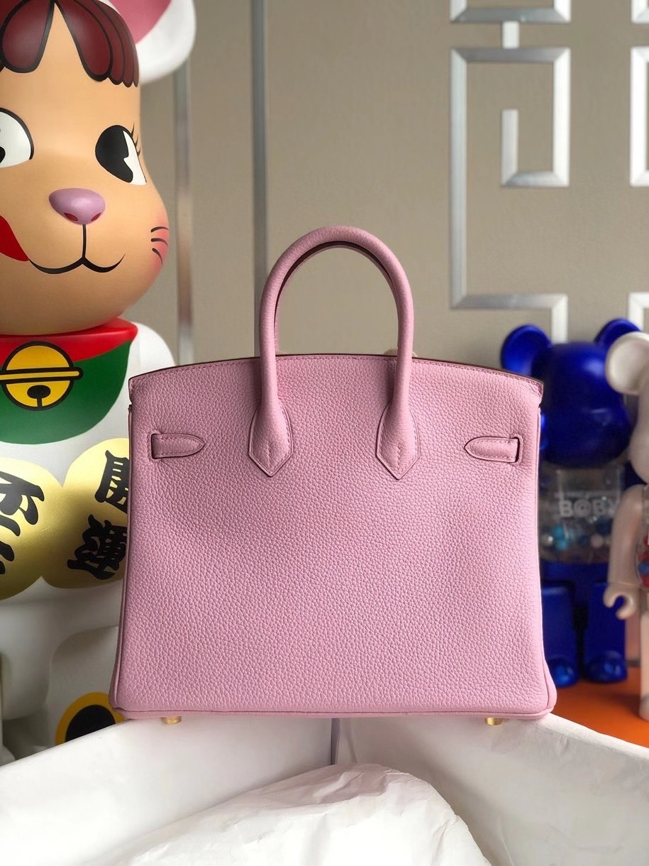 Hermès（爱马仕）Birkin 25cm 原厂小牛皮  X9 锦葵紫 金扣 顶级手缝 现货