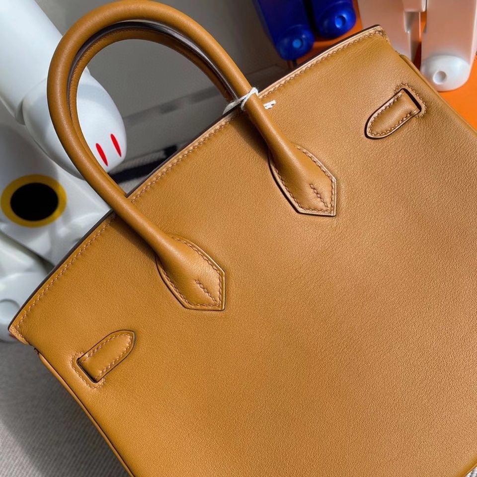 Hermès（爱马仕）Birkin 25cm Swift  S2 芝麻色 Sesame 金扣 顶级手缝 现货