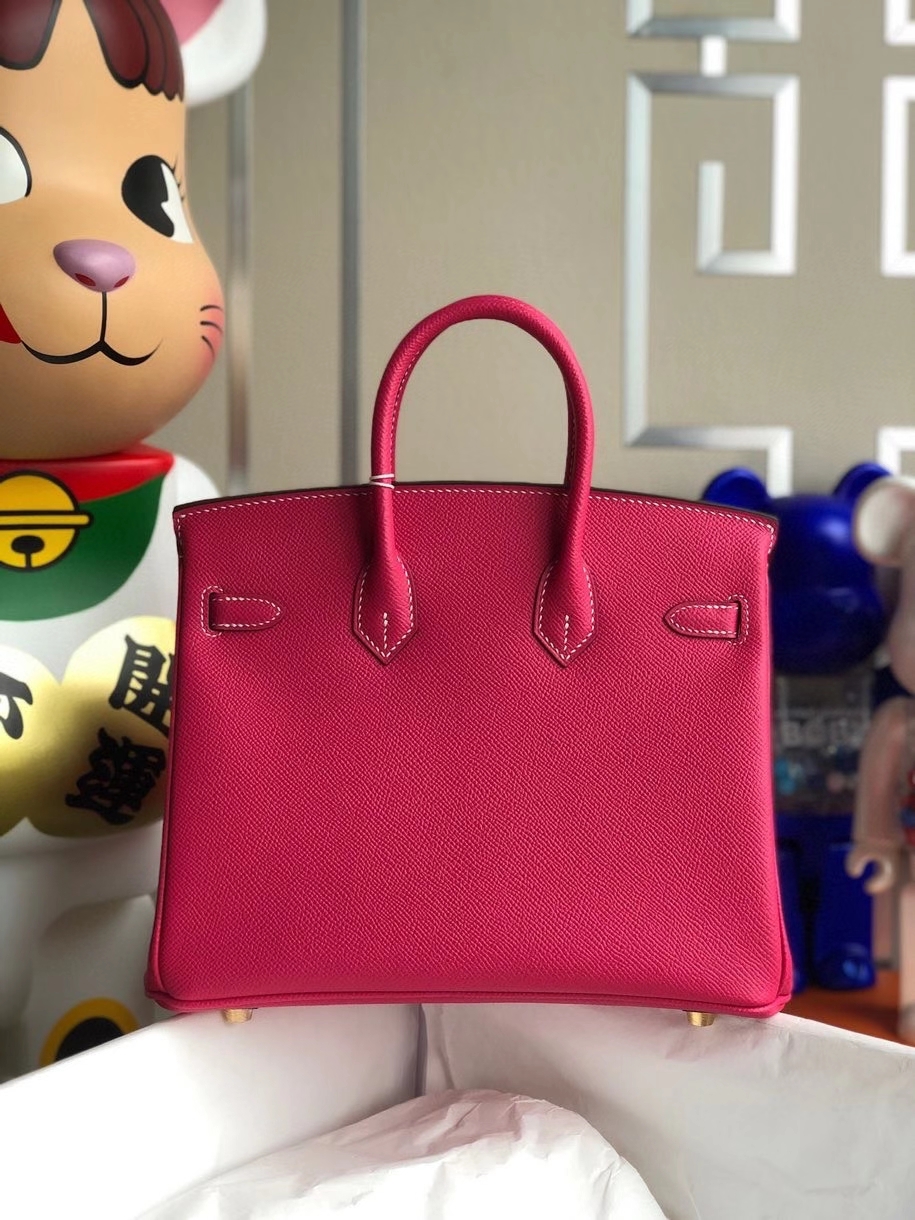 Hermès（爱马仕）Birkin 25cm Epsom 原厂掌纹皮 E5 糖果粉 金扣