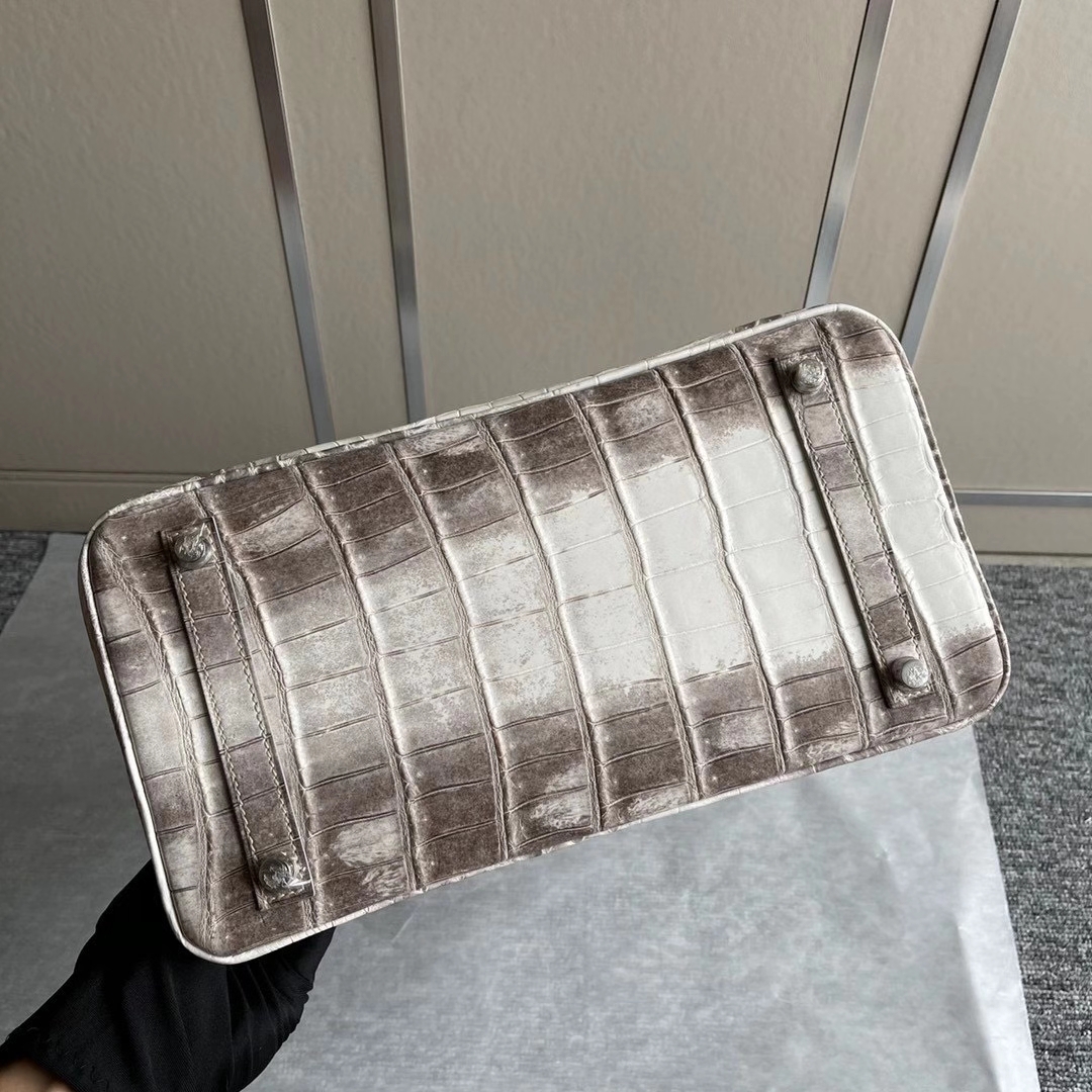 Hermès(爱马仕)Birkin 30cm Himalaya 喜马拉雅 完美品相 顶级工艺 全手工缝制 现货-拉尔森鳄鱼皮具定制 - 爱马仕包包官网 Hermès(爱马仕)Birkin 30cm Himalaya 喜马拉雅 完美品相 顶级工艺 全手工缝制 现货