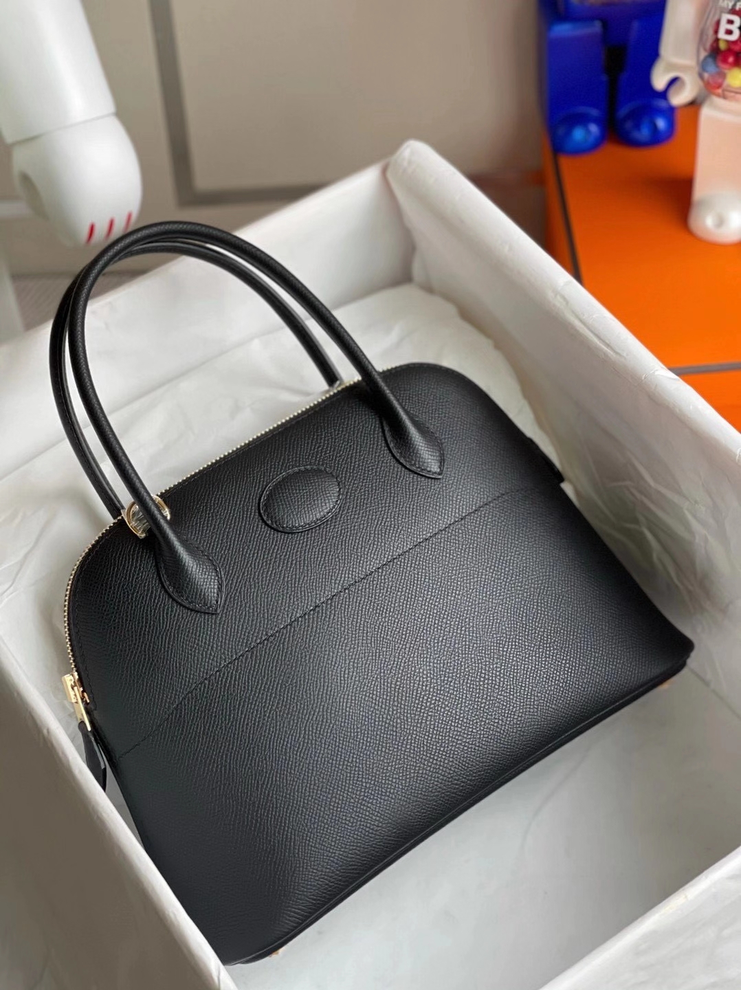 Hermès（爱马仕）Bolide 27cm Epsom Ck89黑色 顶级工艺 全手工缝制 金扣