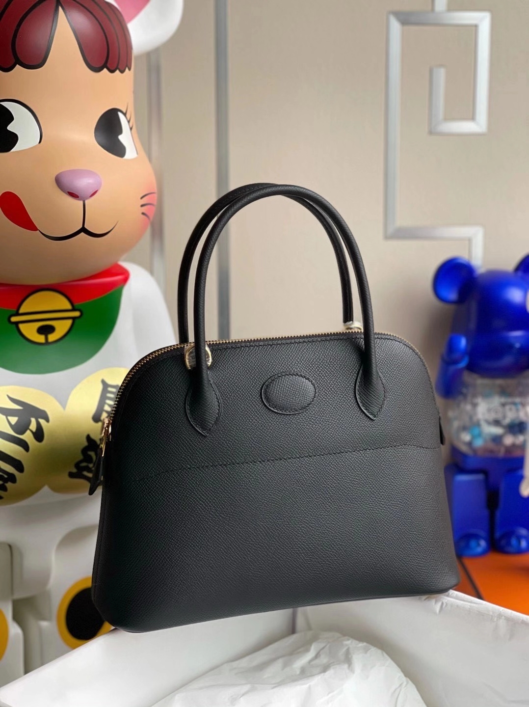 Hermès（爱马仕）Bolide 27cm Epsom Ck89黑色 顶级工艺 全手工缝制 金扣