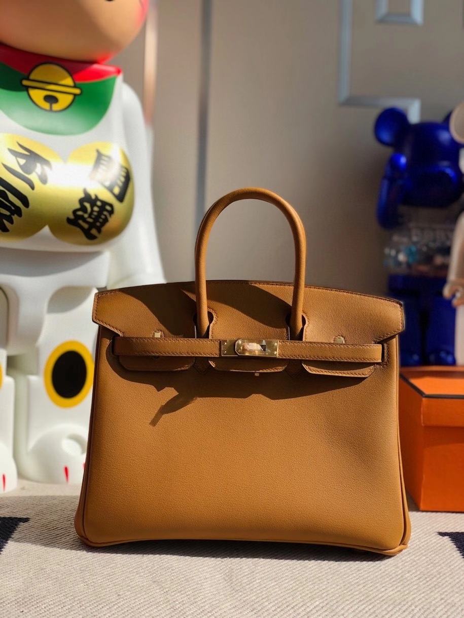 Hermès（爱马仕）Birkin 原厂swift 皮 2S 芝麻黄内拼柠檬黄 拉丝金扣 顶级手缝 25cm