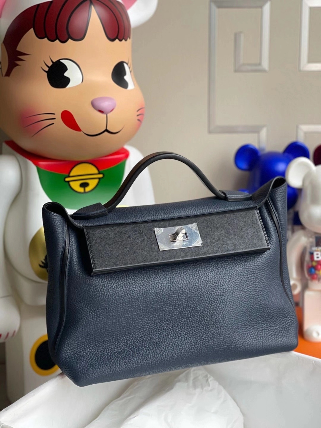 Hermès（爱马仕）Kelly2424 29cm 2Z午夜蓝 客订