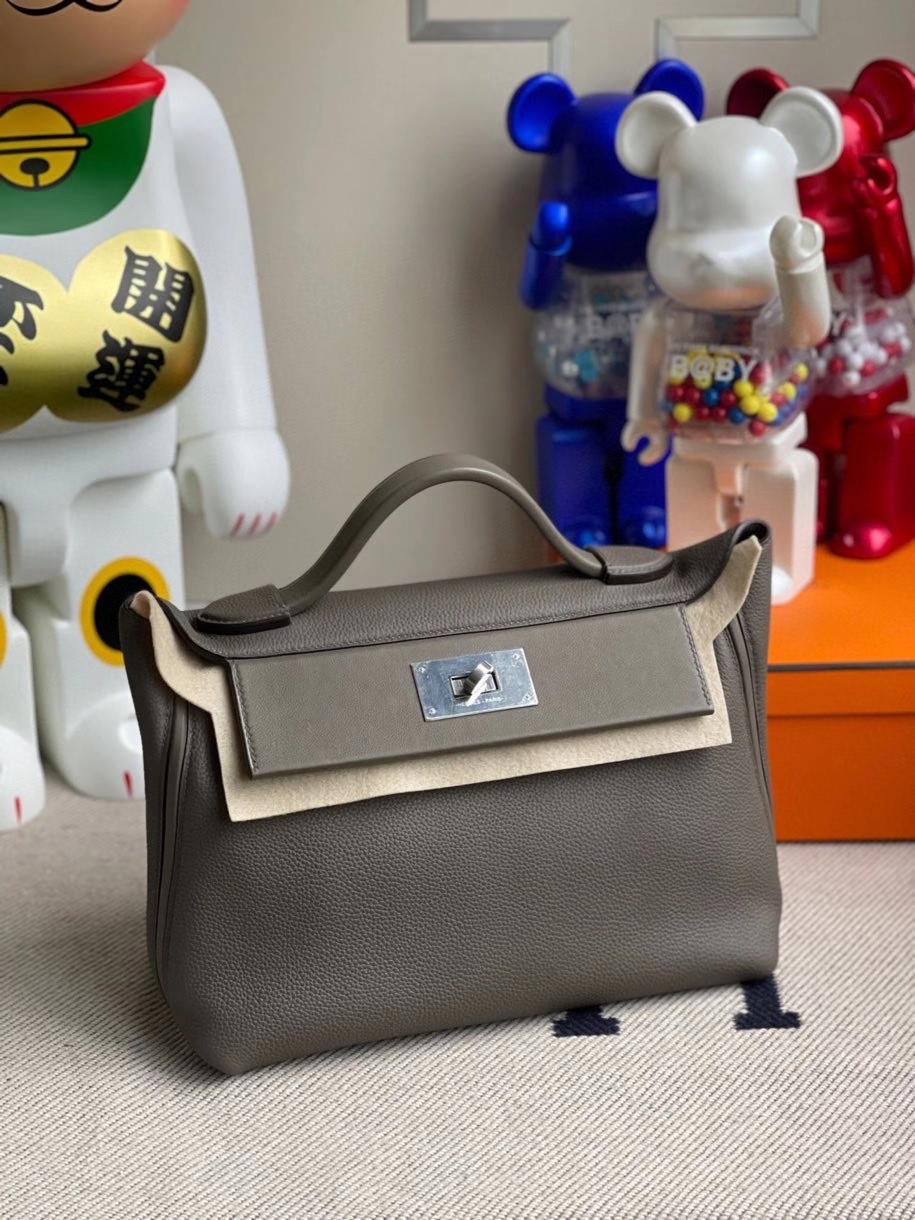 Hermès（爱马仕）2424 29cm m8 沥青灰 银扣 顶级手缝 定制