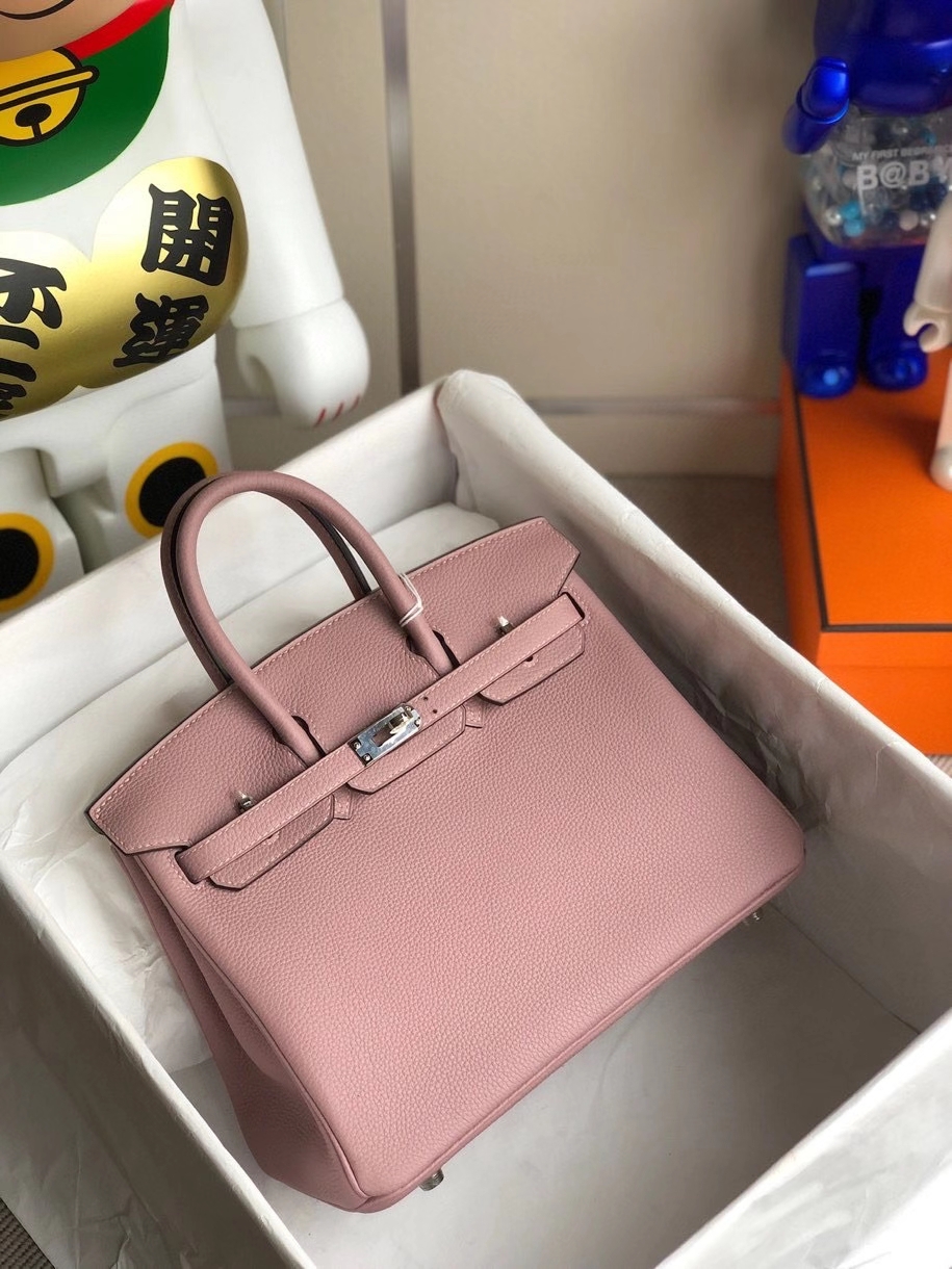 Hermès(爱马仕)Birkin 25cm 原厂小牛皮 4W紫藤色 银扣 顶级手缝 现货-拉尔森鳄鱼皮具定制 - 爱马仕包包官网 Hermès(爱马仕)Birkin 25cm 原厂小牛皮 4W紫藤色 银扣 顶级手缝 现货