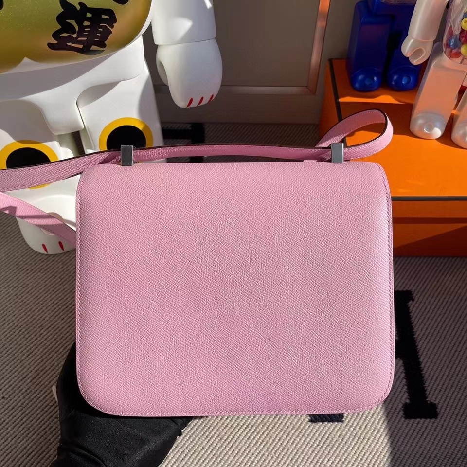 Hermès（爱马仕）Constance 24cm Epsom 原厂掌纹皮 X9 锦葵紫 银扣